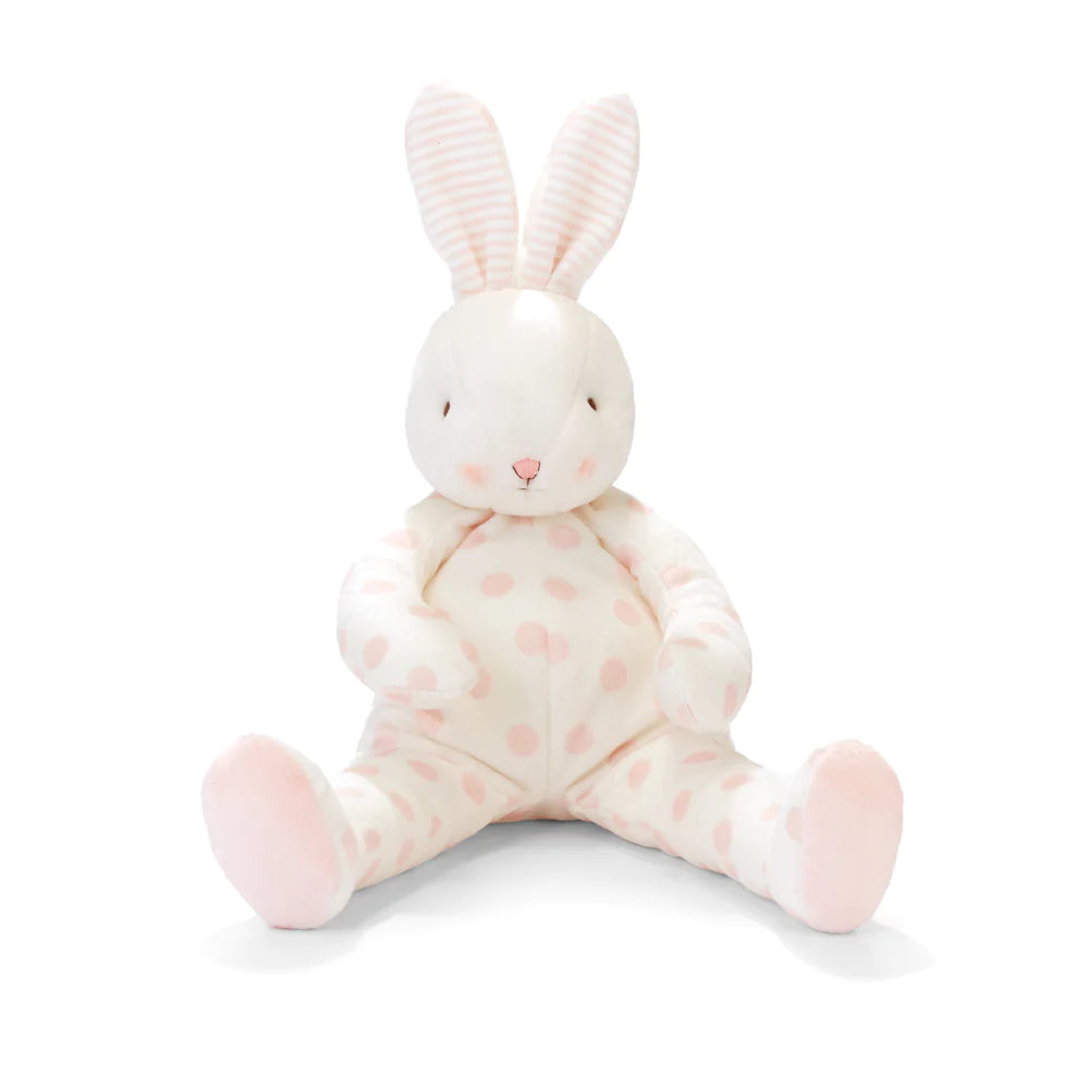 Stuffed Animal -Bunny - pink polka dot