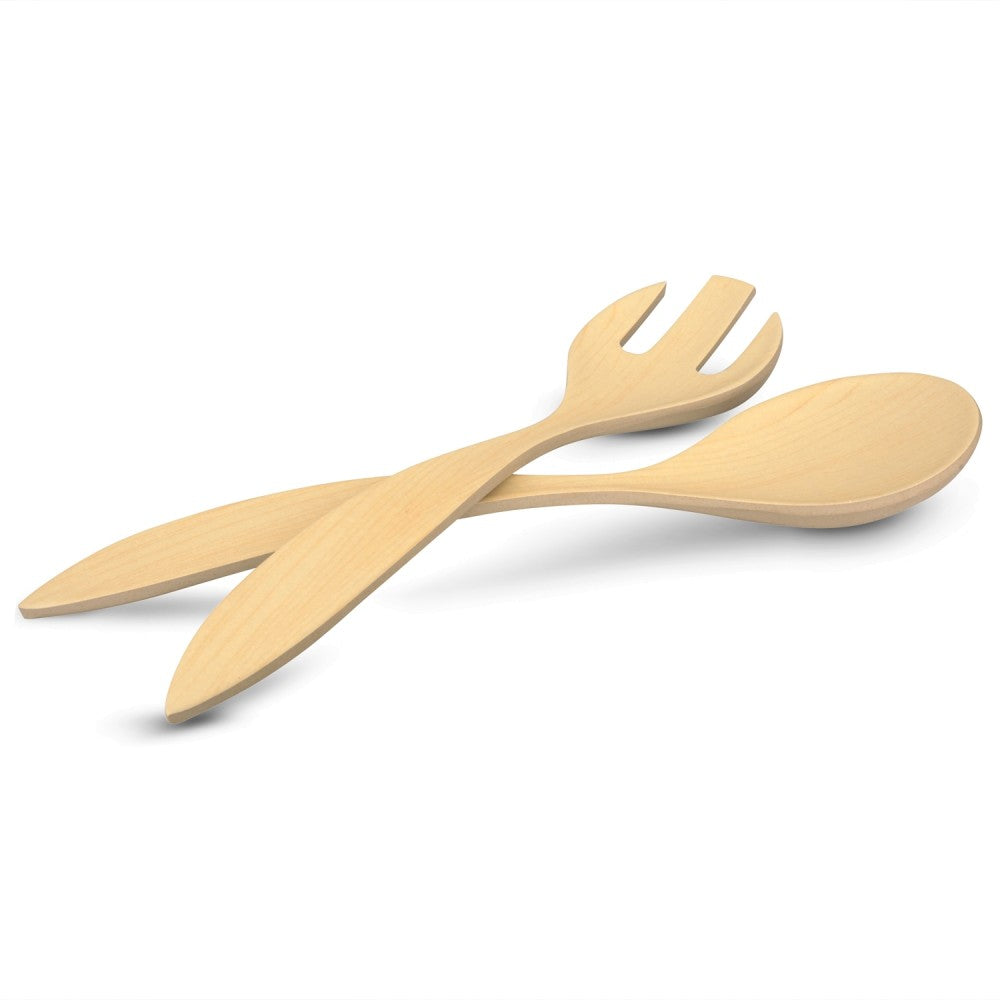 Salad Servers, Set of 2 - Bamboo Basic