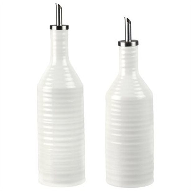 Sophie Conran Oil and Vinegar Set - White