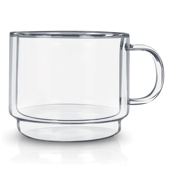 Glass Double Wall Empilable Stackable Mug