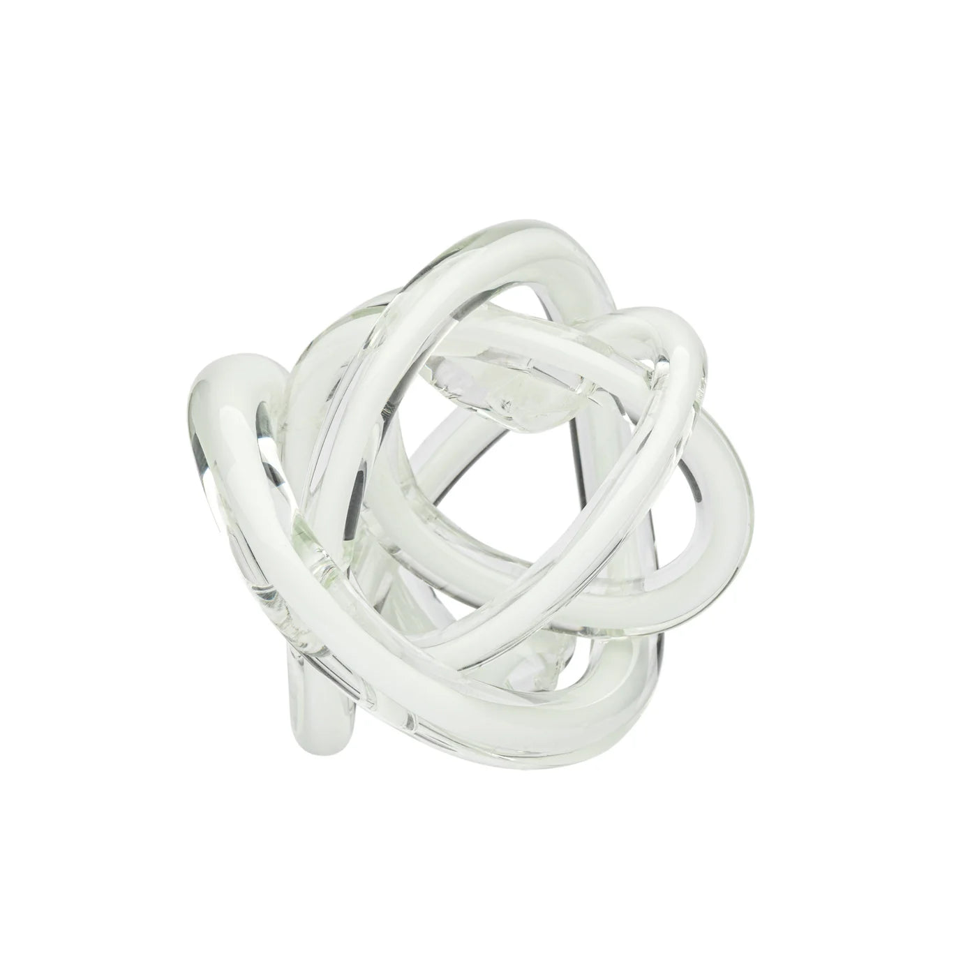 Orbit Glass Knot - White