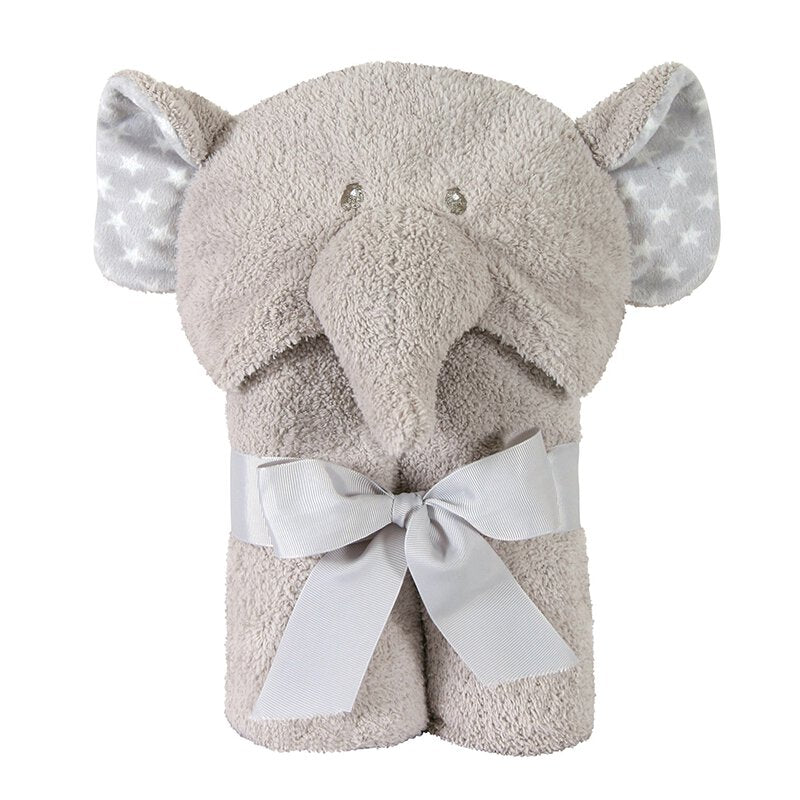 Personalized Baby Hooded Towel - Elephant