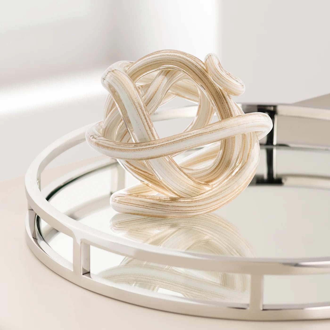 Orbit Glass Knot - Gold