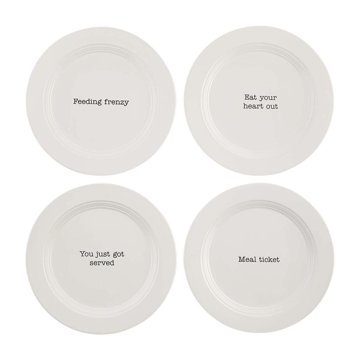 Mudpie TABLE FOR 4 SALAD PLATE SET