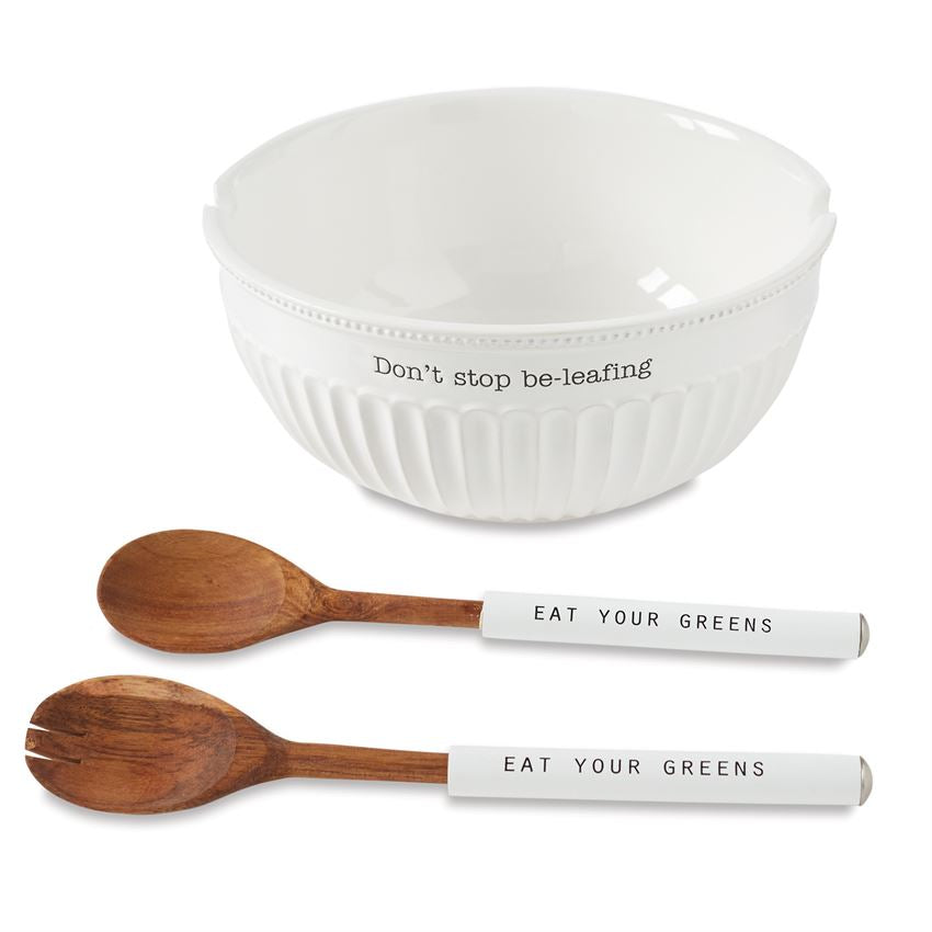 Mudpie Fluted Salad Bowl Set