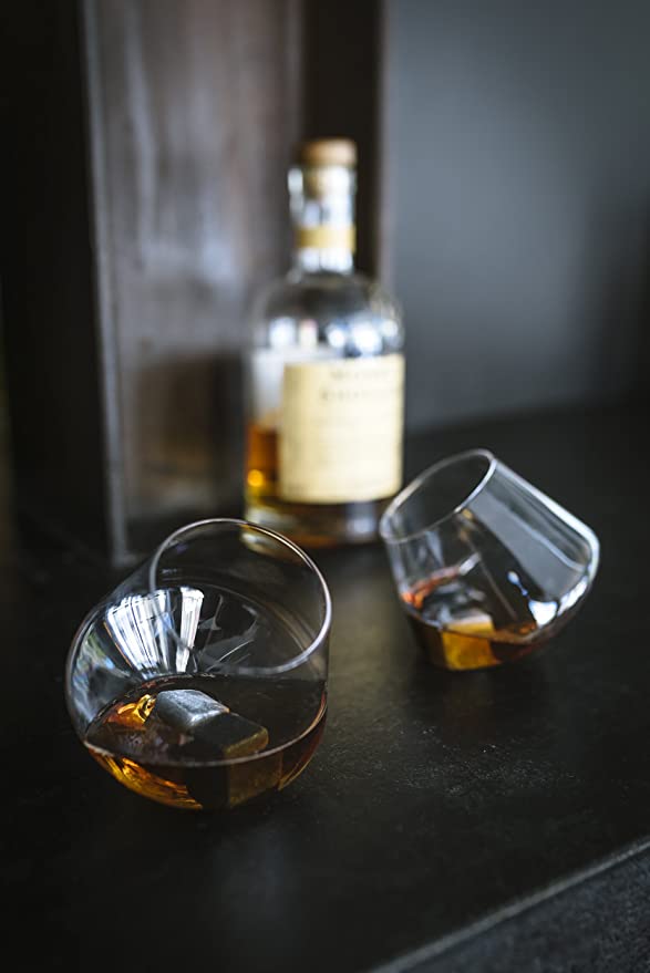 Ensemble de matériel pour messieurs de 2 verres à rocking Whisky