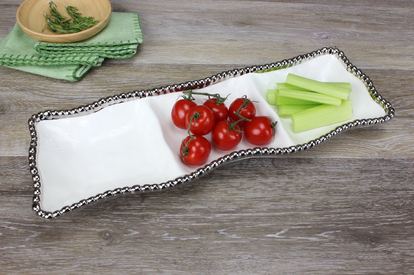Pampa Bay - Salerno 3 Section Serving Piece