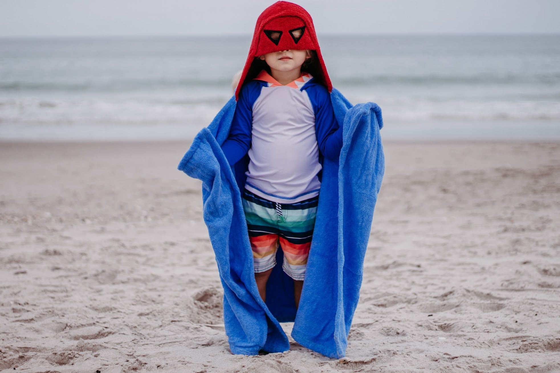 Personalized Hooded Towel- Superhero