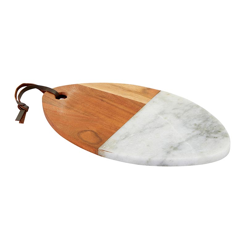 Serving Tray - Wood/ Marble