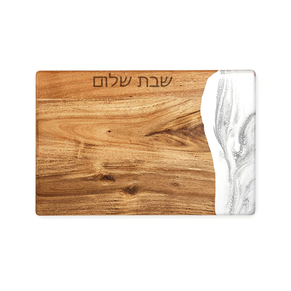 Resin & Acacia Challah Wood Board