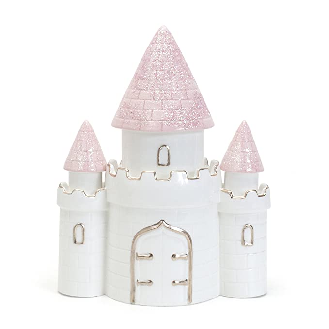 Personalized Bank Ceramic- Pink Castle