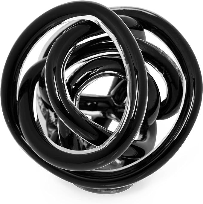 Orbit Glass Knot - Black