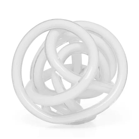 Orbit Glass Knot - White