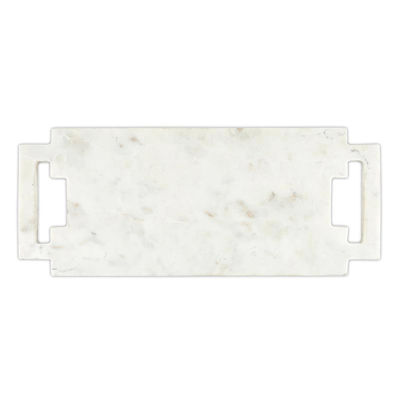 Marble White Double Handle Board with Square Handle