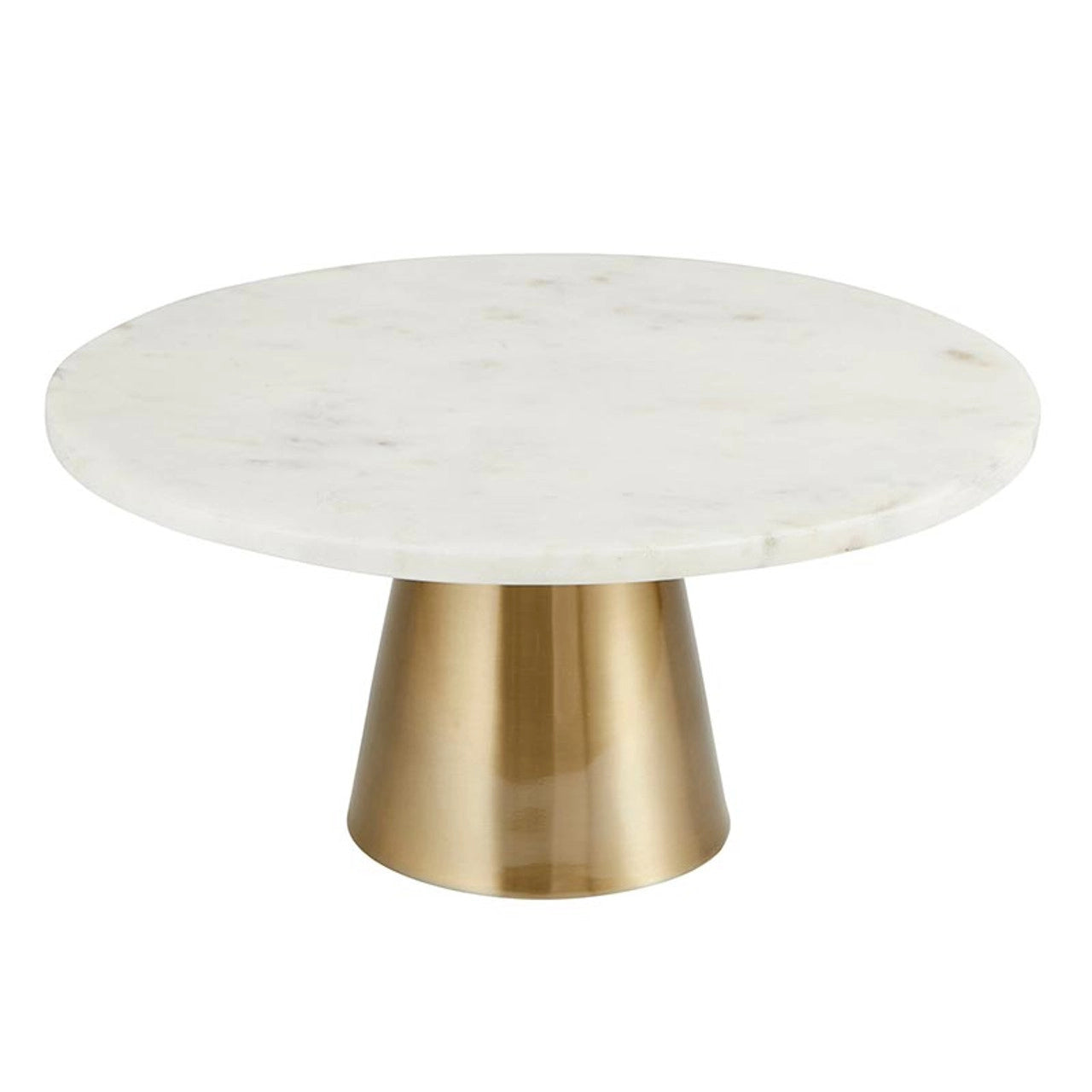 Marble and brass Cake Stand - Brass and Marble