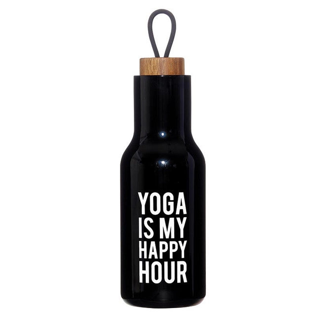 Stainless Steel Water Bottle - Yoga Happy Hour