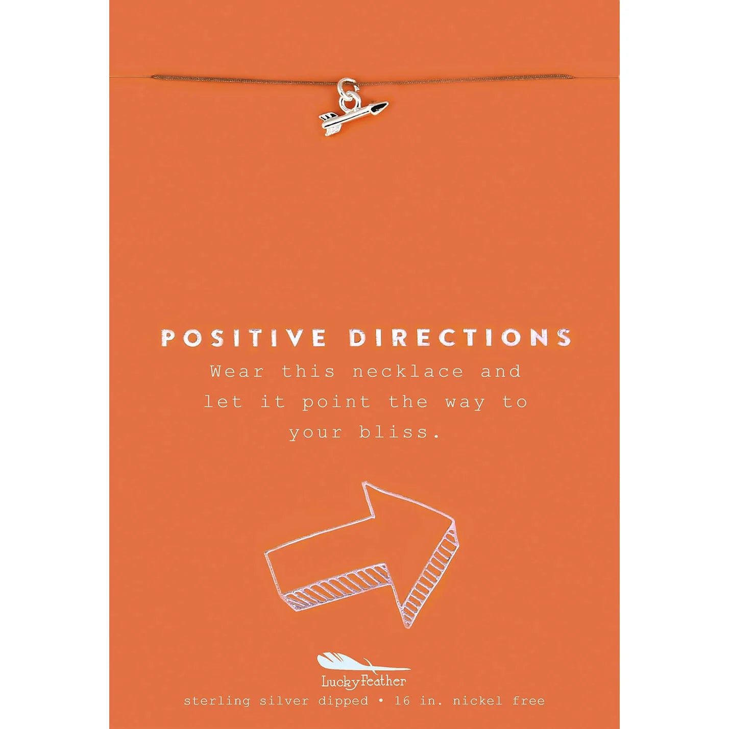 Positive Directions - Collier flèche en argent