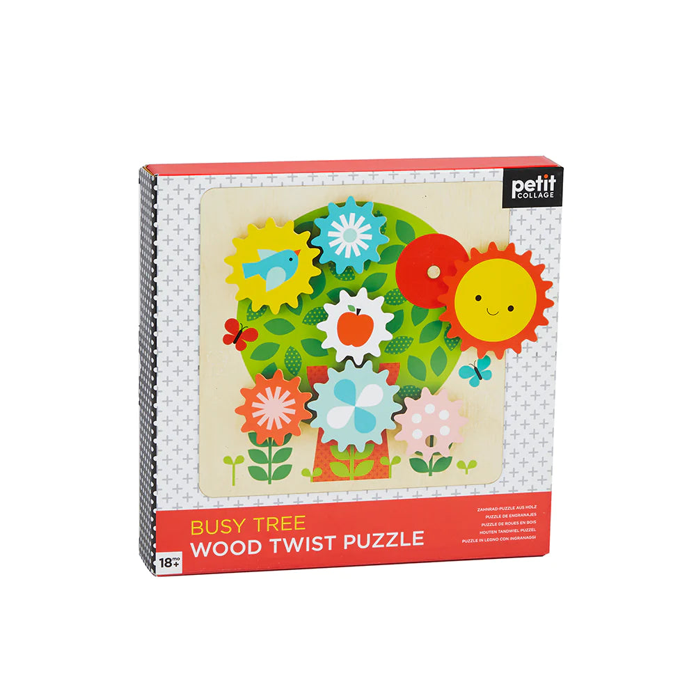 Petit Collage Puzzle - Busy Tree Wooden Twist