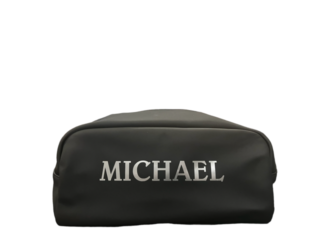 Personalized Toiletry Bag - Alpha Black