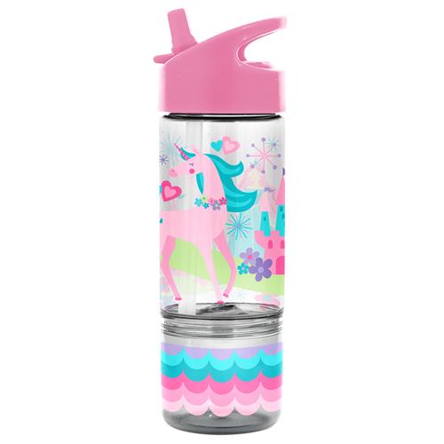Sip and Snack WATER BOTTLE - Unicorn/CASTLE
