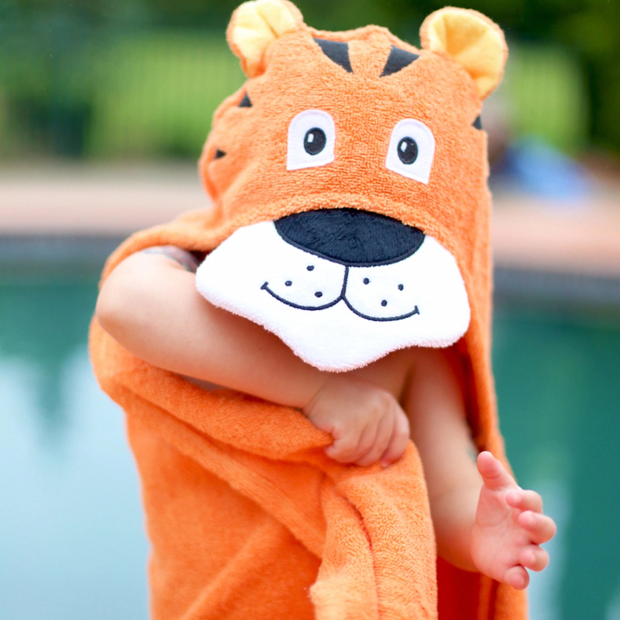 Personalized Hooded Towel- Tiger