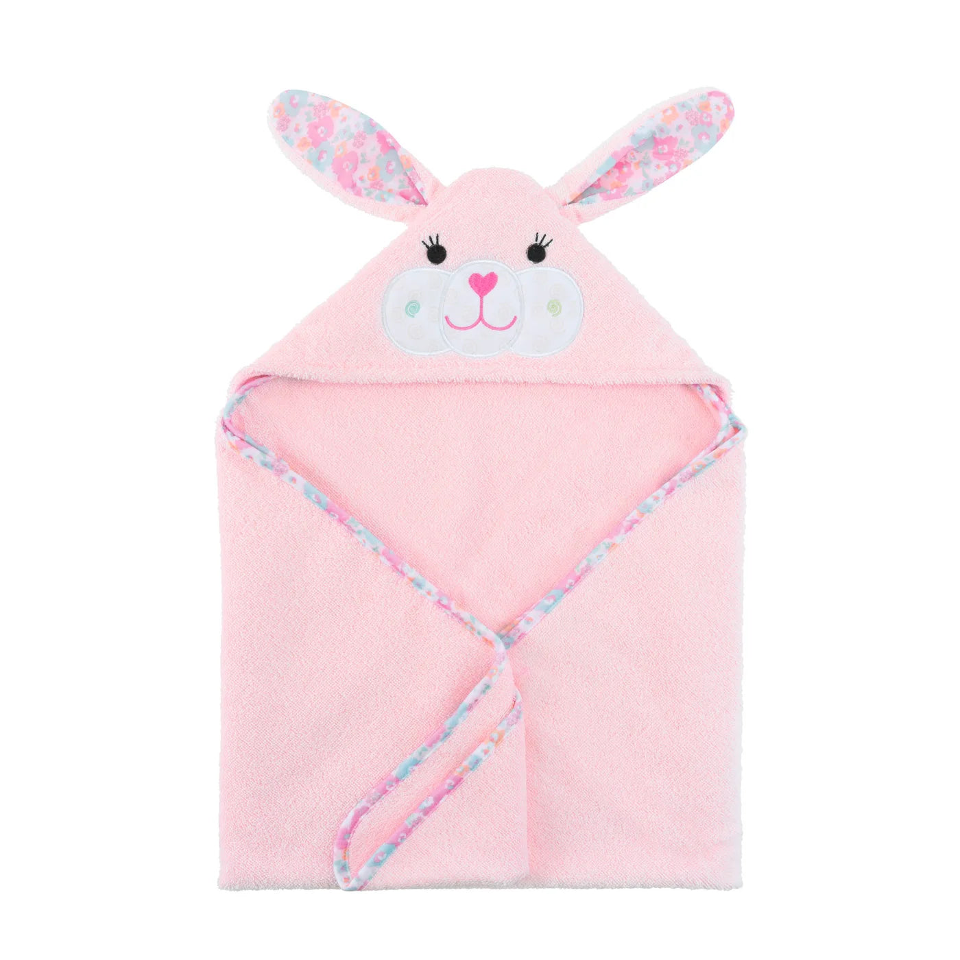 Personalized baby Bath Towel - Terry Hooded - Beatrice Bunny