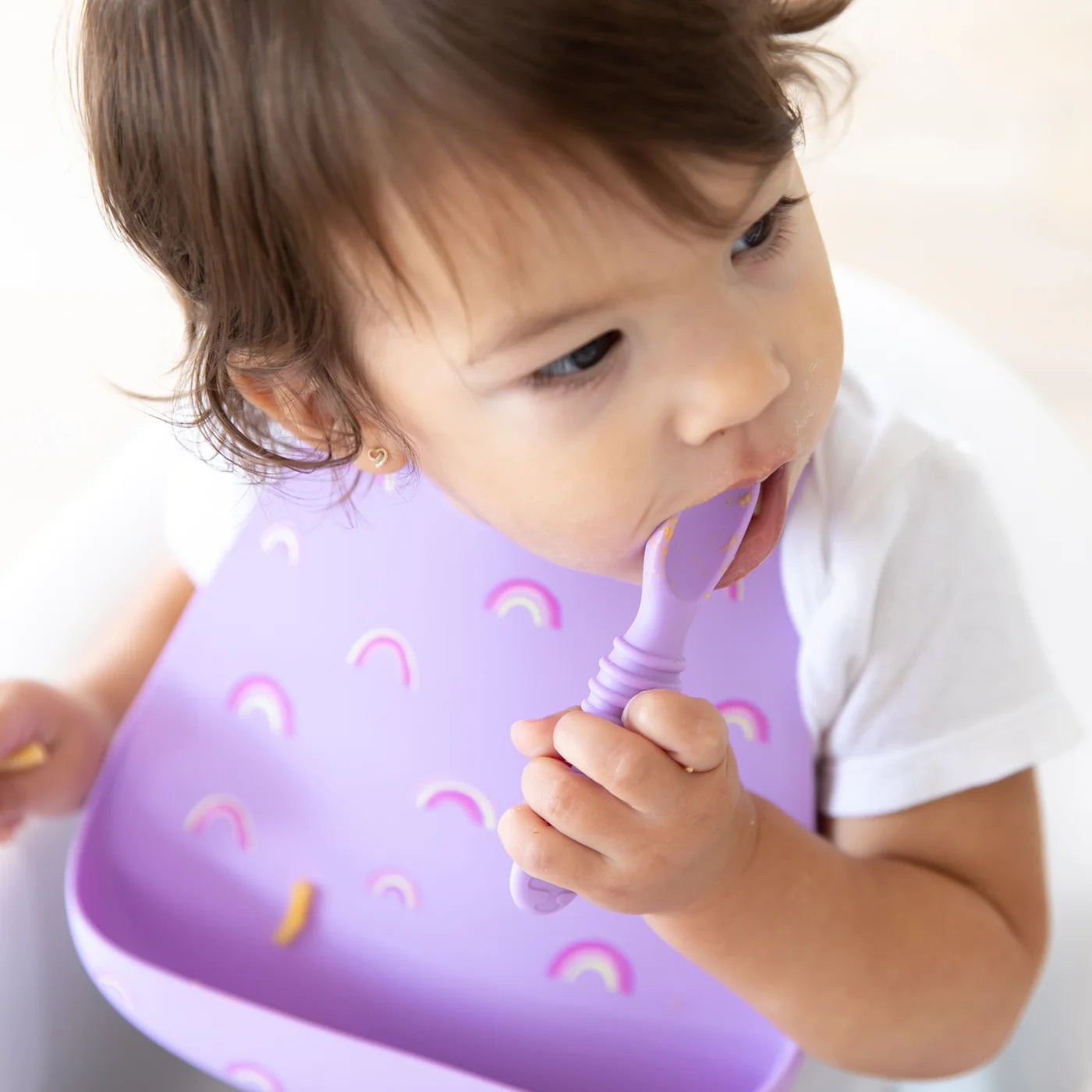 Silicone Bibs - Rainbows