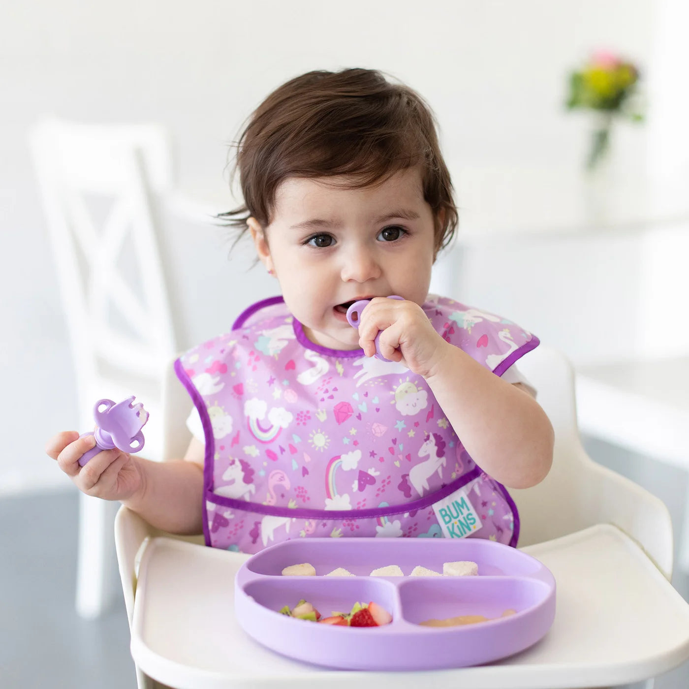 Silicone Grip Dish - Lavender