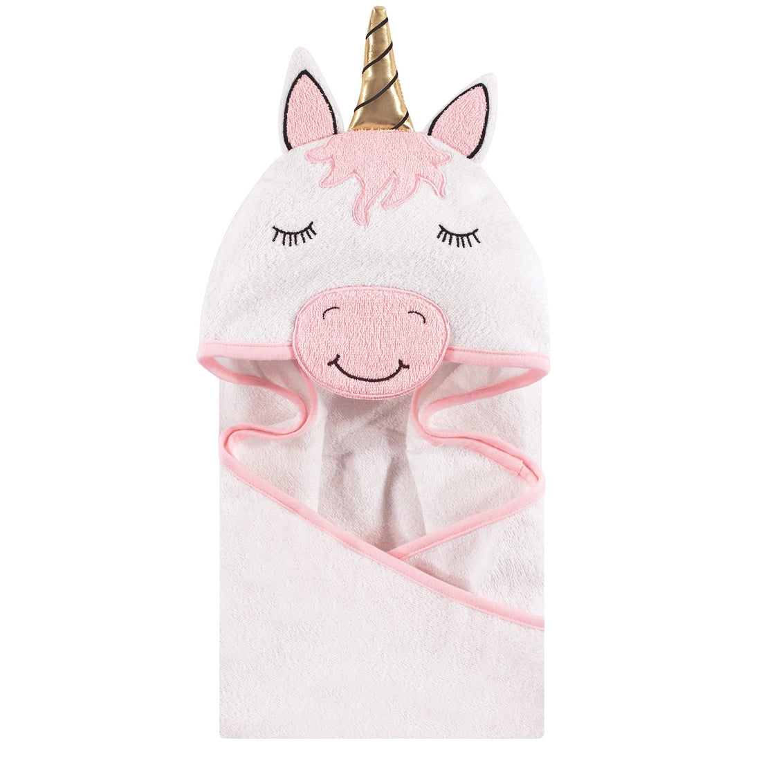 Personalized Baby Cotton Animal Face Hooded Towel, Modern