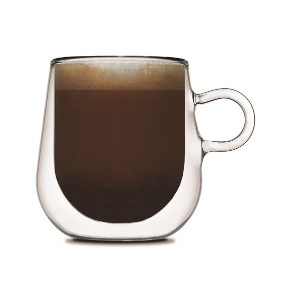 Glass Espresso Cup - Double Double Loop Handle