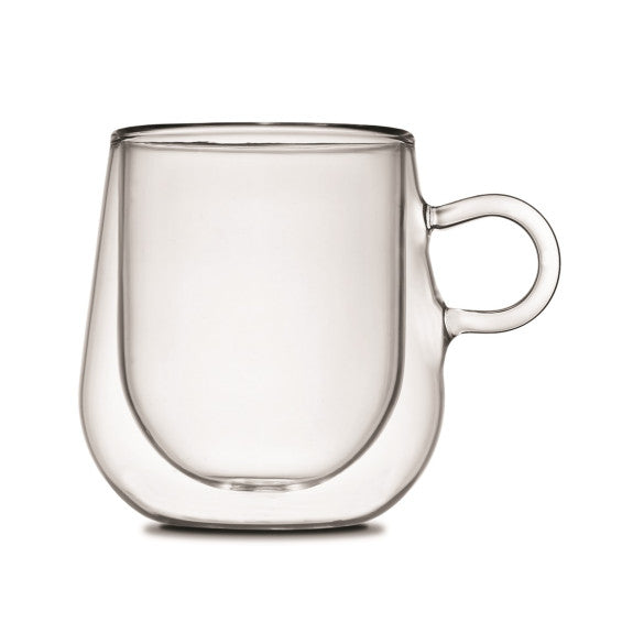 Glass Espresso Cup - Double Double Loop Handle