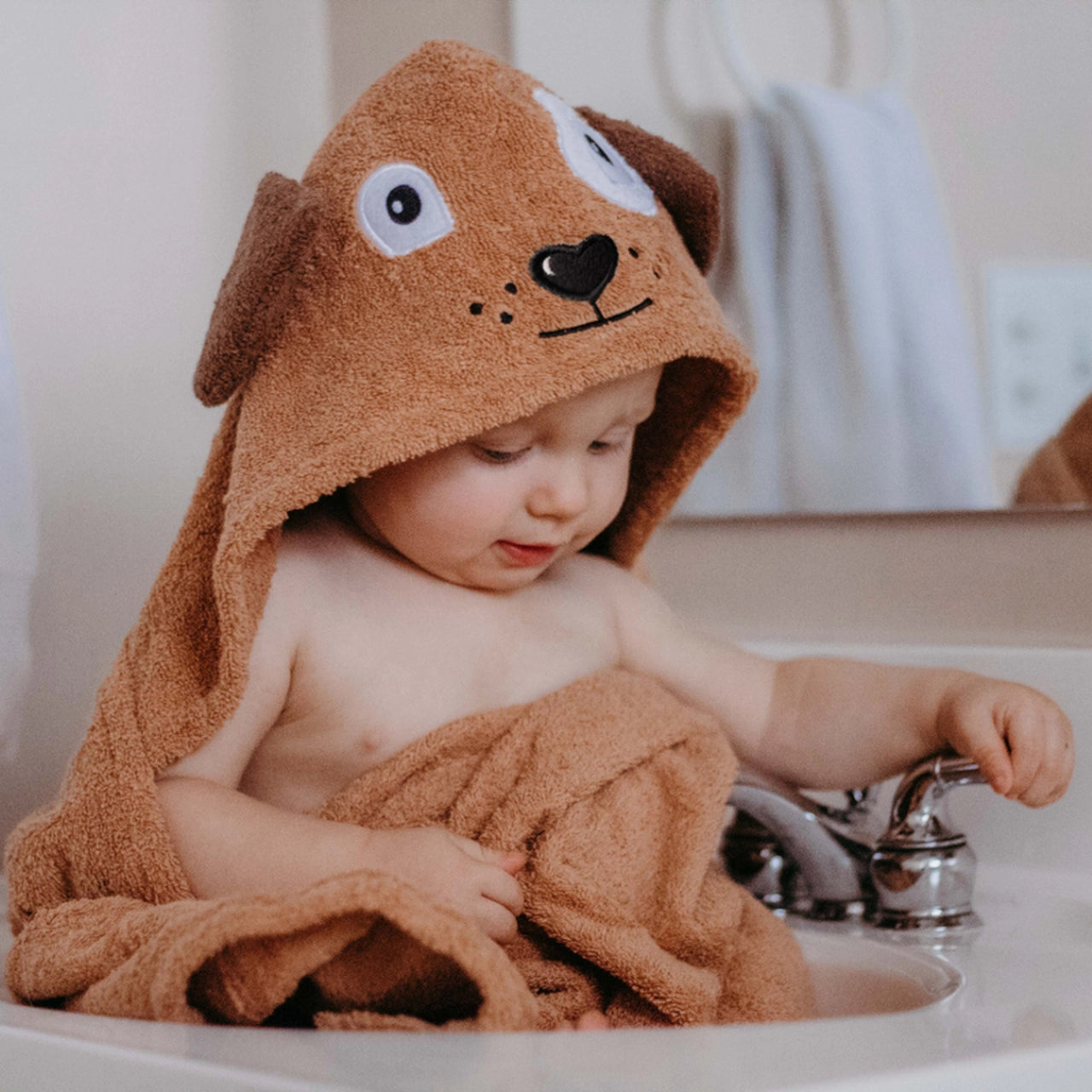 Personalized Hooded Towel- Dog