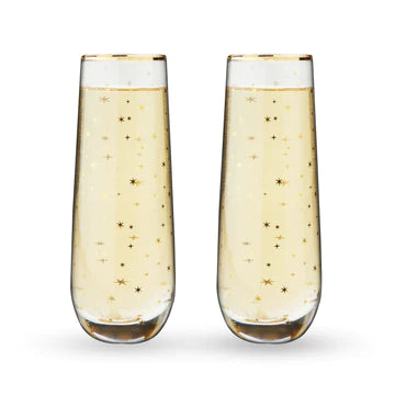 Champagne Flutes - Starlight Stemless