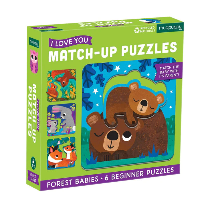 Mudpuppy Puzzle - Match-Up Forest Babies