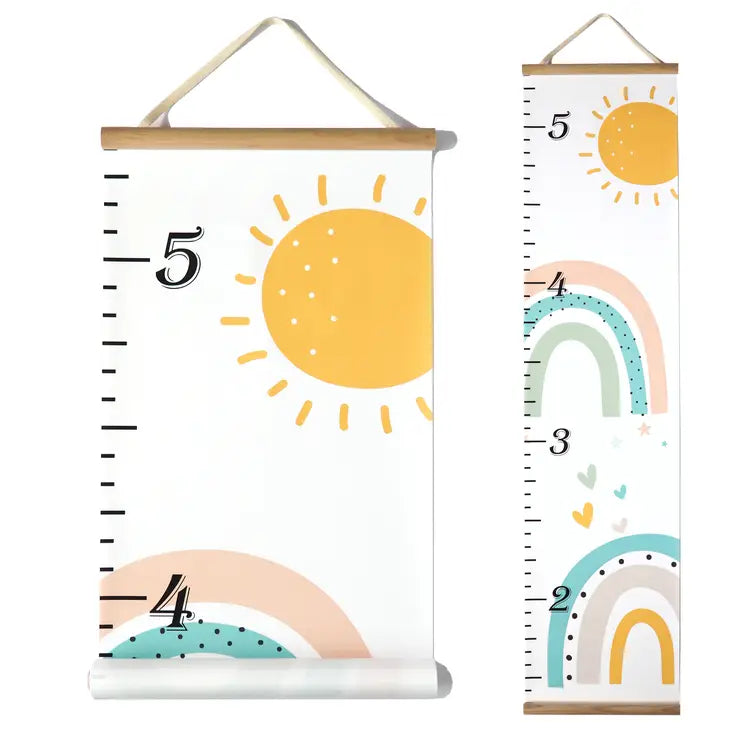 Personalized Growth Chart - Canvas Kids Rainbow