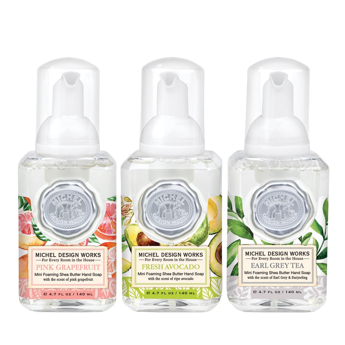 Michel Design- Mini Foaming Hand Soap Set of 3