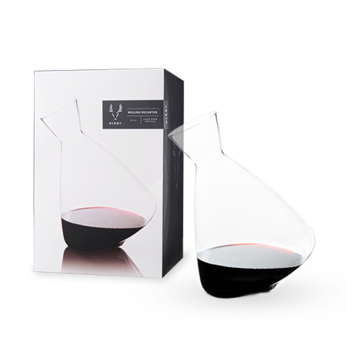Décanteur à vin en cristal roulant par Viski