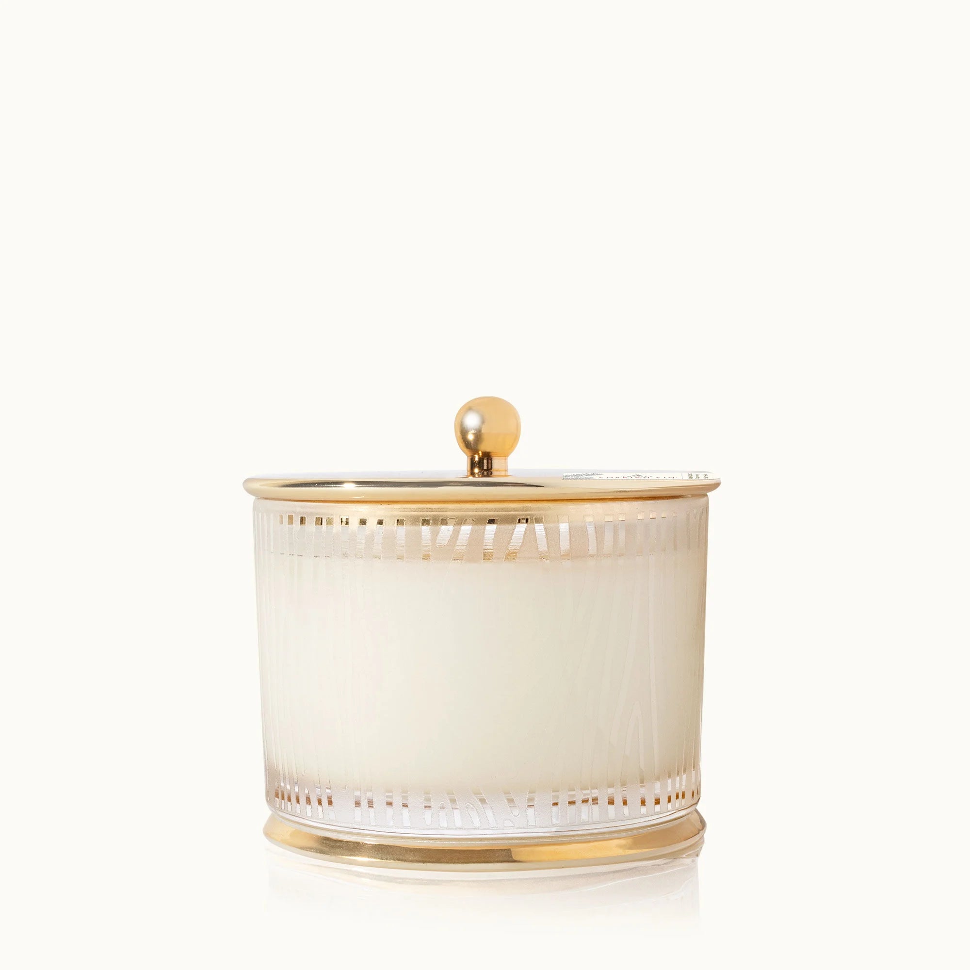 Thymes - Frasier Fir Gilded Frosted Wood Grain Candle