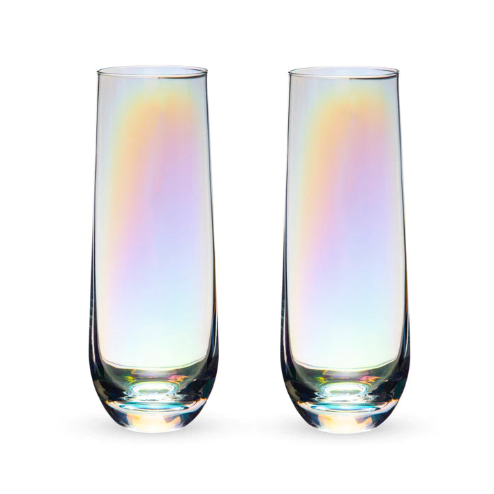 Champagne Flutes - Luster Stemless