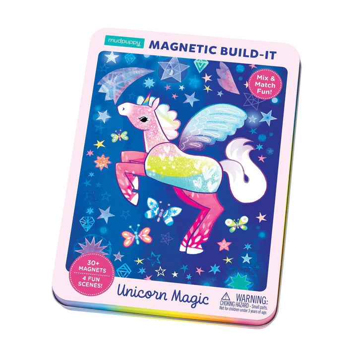 Mudpuppy PUZZLE - Unicorn Magic Magnetic Build-it