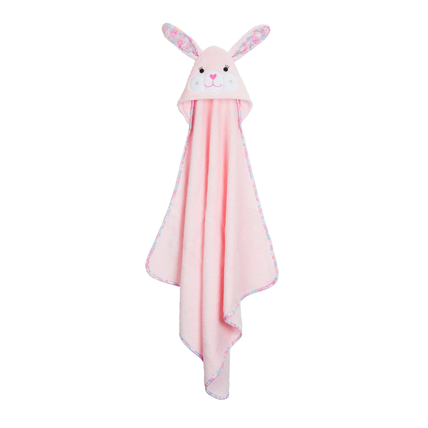 Serviette de bain bébé personnalisée - Capuche éponge - Lapin Béatrice